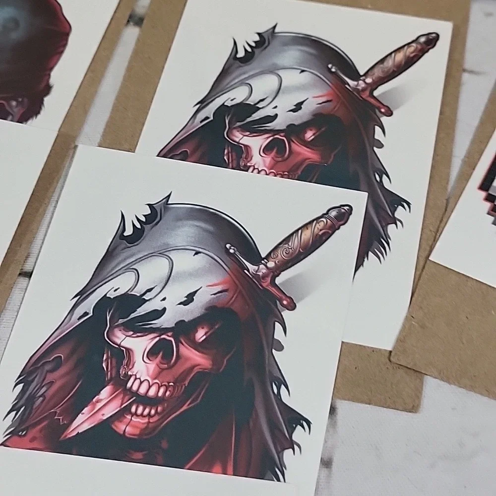 Tatt Me Temporary Tattoos Game Over Scary Skull Lot Of 13 Sonic Link Kong Gamer